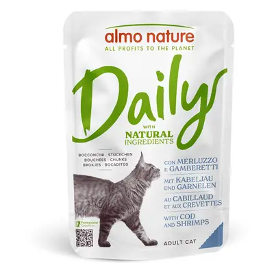 Almo Nature Daily Menu Pouches for Cats 70g - Saver Pack: Cod & Shrimp (24 x 70g)