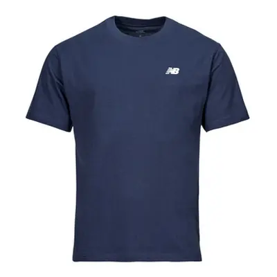 New Balance SMALL LOGO JERSEY TEE men's T shirt in Blue