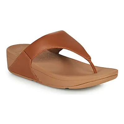 FitFlop LULU LEATHER TOEPOST women's Flip flops / Sandals (Shoes) in Brown