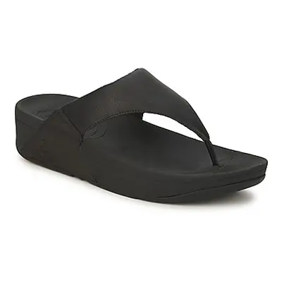 FitFlop LULU LEATHER women's Flip flops / Sandals (Shoes) in Black