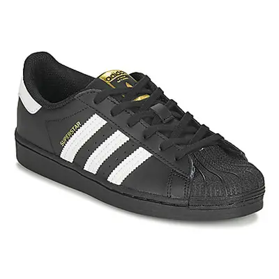 Adidas SUPERSTAR C boys's Children's Shoes (Trainers) in Black