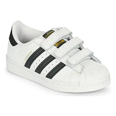 Adidas SUPERSTAR CF C boys's Children's Shoes (Trainers) in White