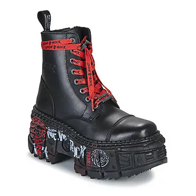 New Rock M-WALL126CCT-C1 men's Mid Boots in Black