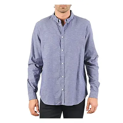 Cheap Monday DAMON BD SHIRT men's Long sleeved Shirt in Blue