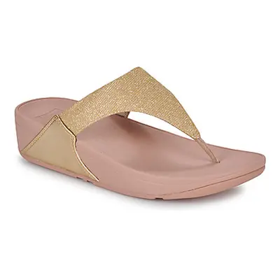 FitFlop LULU SHIMMERLUX TOE-POST SANDALS women's Sandals in Gold