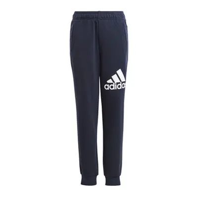 Adidas Essentials Regular Fit Big Logo Cotton Joggers boys's Children's Sportswear in Marine