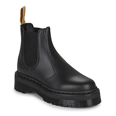 Dr. Martens Vegan 2976 Quad Black Felix Rub Off women's Mid Boots in Black