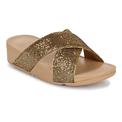 FitFlop LULU CROSS SLIDE women's Sandals in Gold