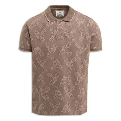 Viviennewestwood Men's Vivienne Westwood Brown Khaki Pink Classic Polo Shirt men's in Pink