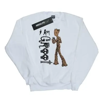 Marvel Avengers Infinity War I Am Teenage Groot women's Sweatshirt in White