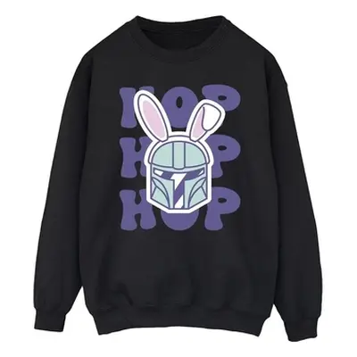 Disney The Mandalorian Hop Into Easter men's Sweatshirt in Black