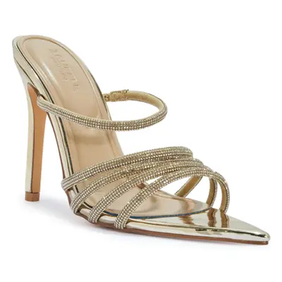 Truffle Collection Pointed Toe Slip On Stiletto Heels women's Court Shoes in Gold