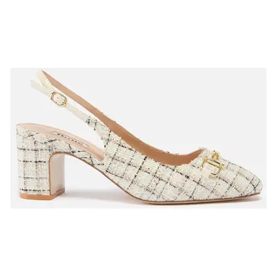 Dune London Women's Choices Tweed Slingback Heeled Pumps