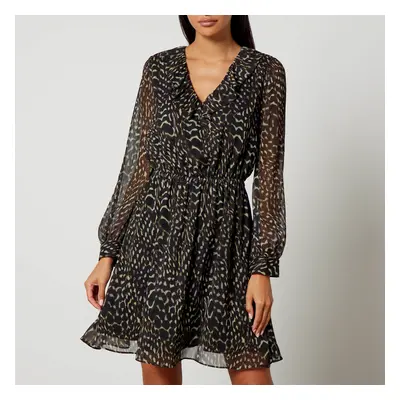 PS Paul Smith Printed Plissé-Chiffon Dress