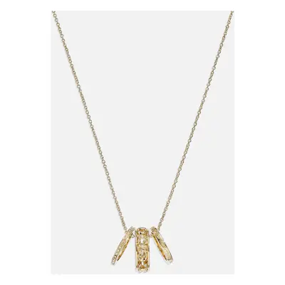 Coach Puffy C Gold-Tone Pendant Necklace