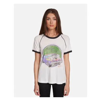 Lauren Moshi Brice Hot Wheels Roger Dodger T-Shirt Size: XL Colour: White