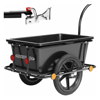 Bike Cargo Trailer Black 90L 80kg with Coupling