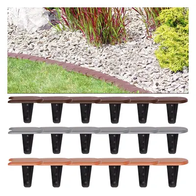 Lawn Edge Bed Frame Set Brown Garden 11,4m