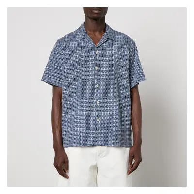 PS Paul Smith Boxy Pattern Jacquard Cotton Shirt