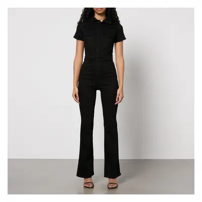Good American Fit For Success Stretch-Denim Bootcut Jumpsuit