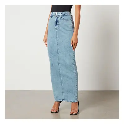 Good American Uniform Maxi Denim Skirt - US 4/UK 8