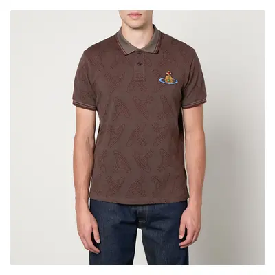 Vivienne Westwood Allover Orb Cotton Polo Shirt