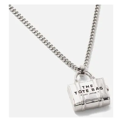 Marc Jacobs Silver-Plated Tote Bag Pendant Necklace