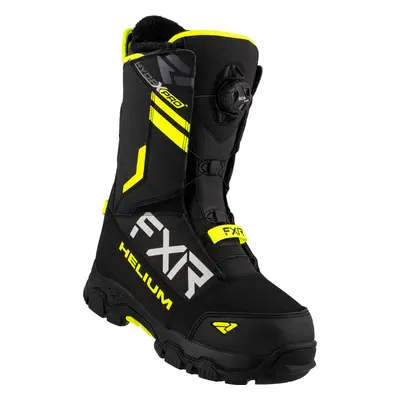 FXR Helium BOA Snowmobile Boots, black-yellow, Size for Men