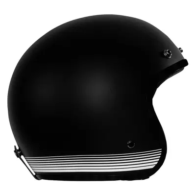 Rusty Stitches Fonzie Jet Helmet, black, Size for Men