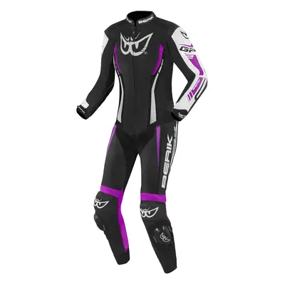 Berik Monza Ladies One Piece Motorcycle Leather Suit, black-purple, Size for Women