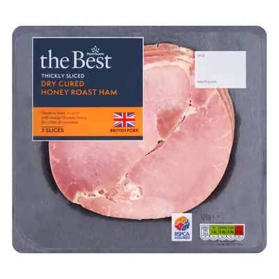 Morrisons The Best Thickly Sliced Dry Cured Honey Roast Ham