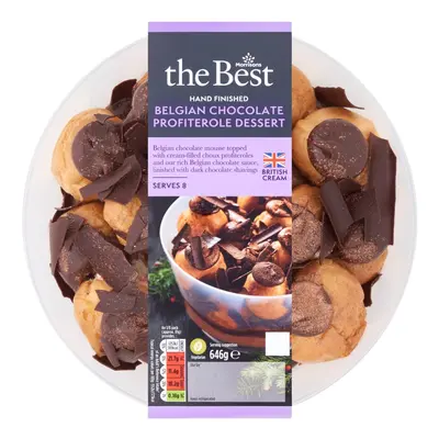 Morrisons The Best Belgian Chocolate Profiterole Dessert Serves 8