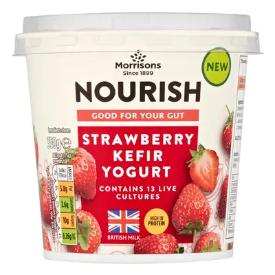 Morrisons Nourish Strawberry Kefir Yogurt