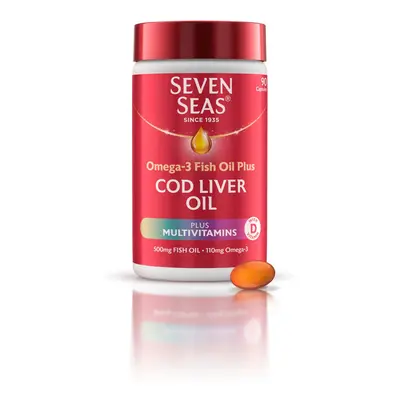 Seven Seas Cod Liver Oil Plus Multivitamins Omega-3 Fish Oil 90 Capsules