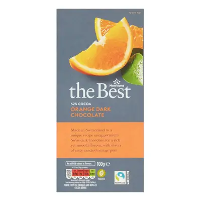 Morrisons The Best 52% Cocoa Dark Chocolate With Orange