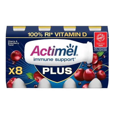 Actimel Plus Cherry & Elderberry Twist