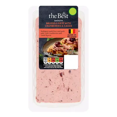 Morrisons The Best Smooth Brussels & Cranberry Pate With Cassis