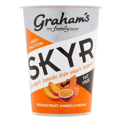 Graham's Skyr Passion Fruit, Mango & Papaya Yogurt