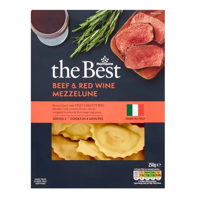 Morrisons The Best Beef And Wine Mezzalune