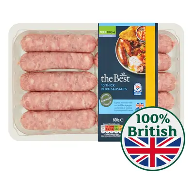 Morrisons The Best 10 Thick Pork Sausages