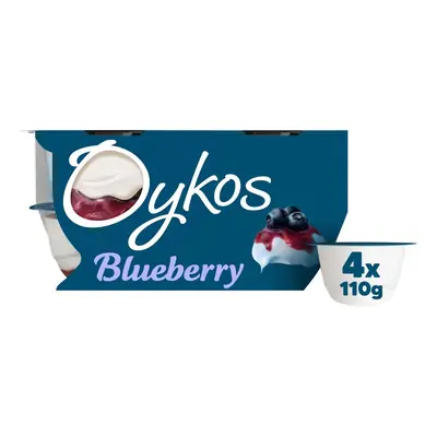 Oykos Greek Style Blueberry Yogurts