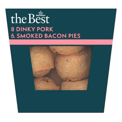 Morrisons The Best 8 Dinky Pork & Smoked Bacon Pies