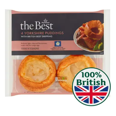 Morrisons The Best 4 Beef Dripping Yorkshire Puddings