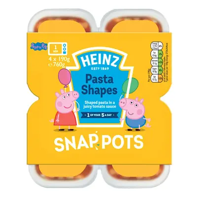 Heinz Peppa Pig Pasta Shapes Snap Pots