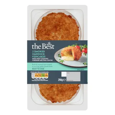 Morrisons The Best Smoked Haddock & West Country Cheddar Centre Fishcakes