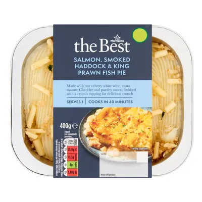 Morrisons The Best Salmon Smoked Haddock & King Prawn Fish Pie