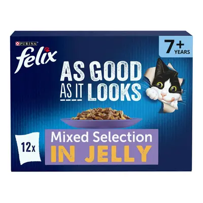 Felix As Good As It Looks Senior 7+ Mixed In Jelly Wet Cat Food