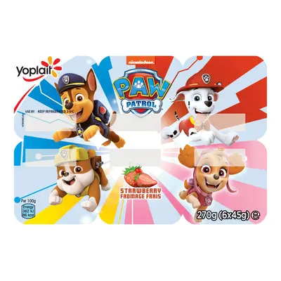 Paw Patrol Kids Strawberry Yoghurt Pots