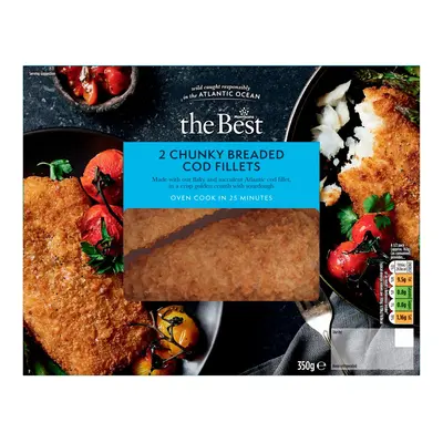 Morrisons The Best 2 Breaded Chunky Cod Fillets