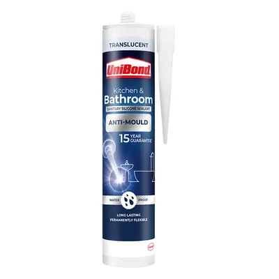 Unibond Anti-Mould Kitchen & Bathroom Sealant Transparent 274G